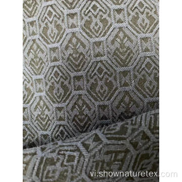 Vải thun cotton Polyester Jacquard
